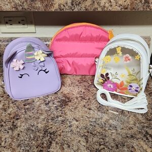 Set Of 3 Bath And Body Works Make Up Bags